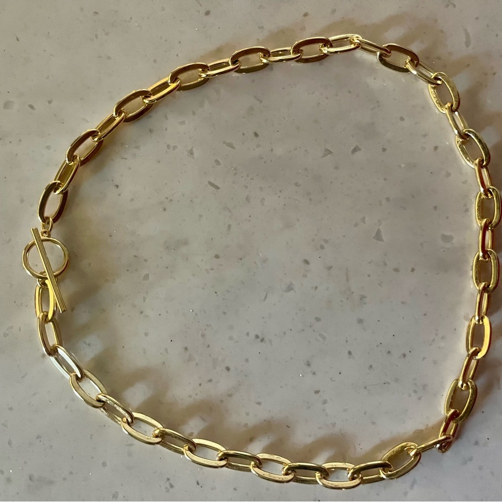 SOLD! Elegant Gold Paperclip Necklace